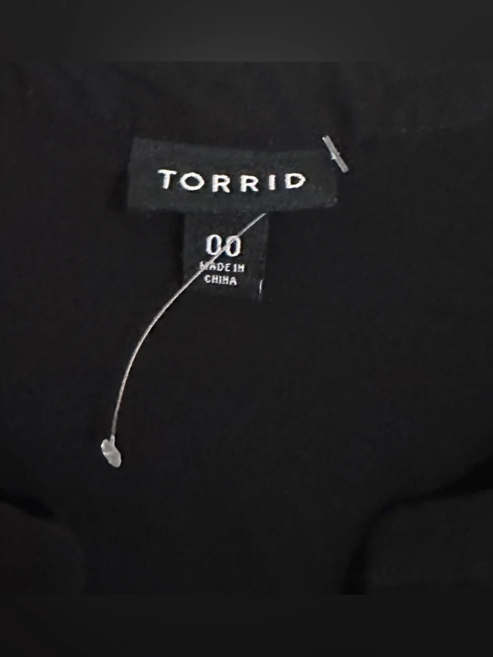 NWOT Torrid Mini Stretch Challis Lace Up Detail Shirt Dress Black Size 00 M/L - Picture 6 of 12